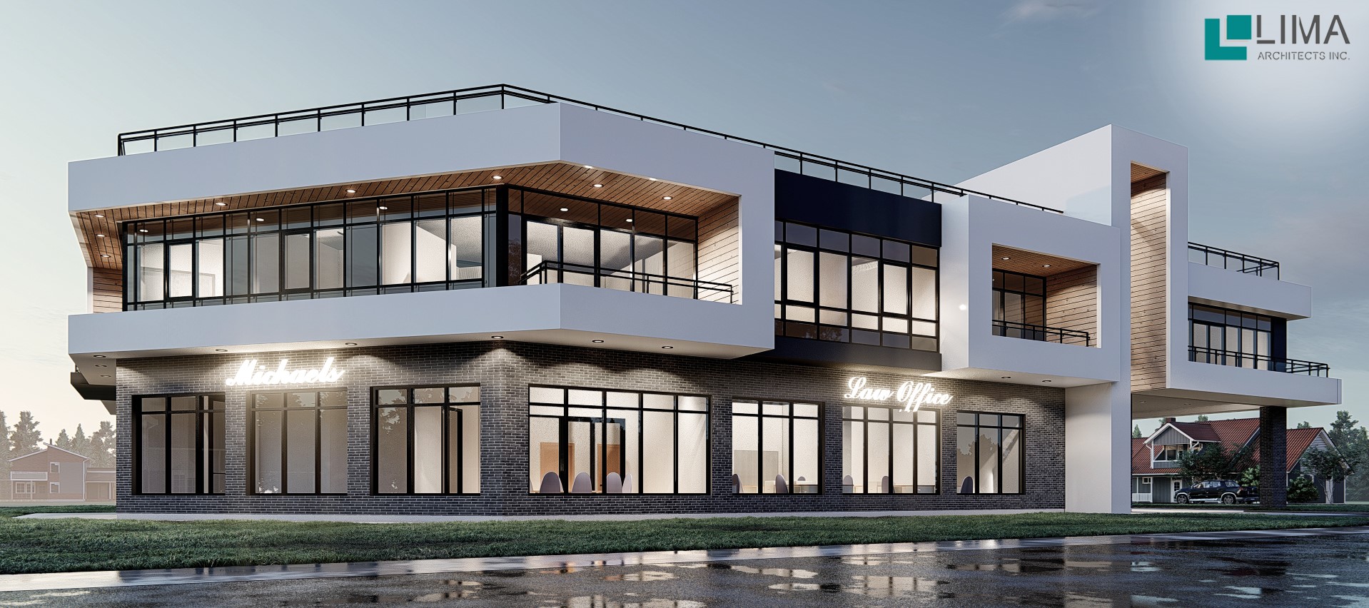 741 Rymal Road, Hamilton ON - Mixed Use Two Story Development - by Pierre Urban Architects Inc