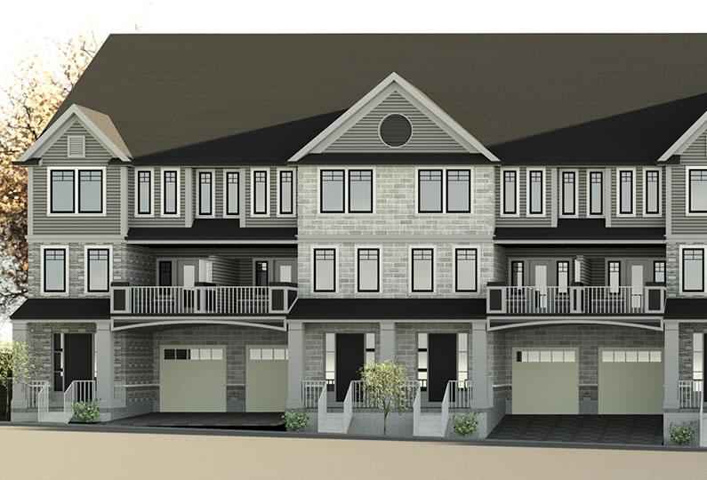 Back To Back Townhouses Development in Cambridge By Pierre Urban Architects Inc