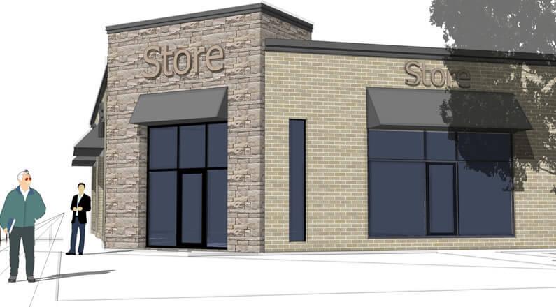 New Retail Building in Lindsay ON by Pierre Urban Architects Inc